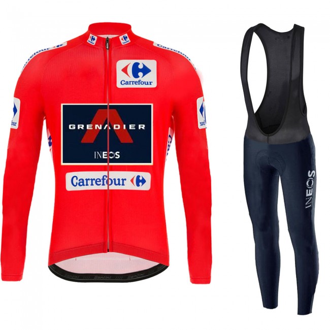 INEOS Grenadier Spanish Pro Team 2021 Fietskleding Set Wielershirts Lange Mouw+Lange Wielrenbroek JahsgF INEOS Grenadier Spanish Pro Team 2021 Fietskleding Set Wielershirts Lange Mouw+Lange Wielrenbroek JahsgF
