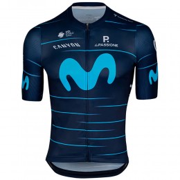 Fietskleding Profteams 2022 Movistar Wielerkleding Fietsshirt Korte Mouw YDNDc