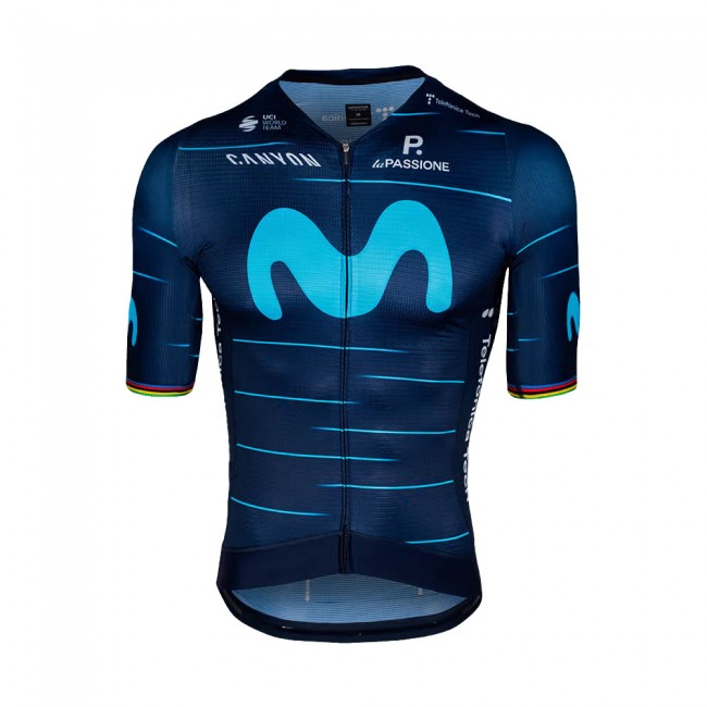 Fietskleding Profteams 2022 Movistar Wielerkleding Fietsshirt Korte Mouw World Champion AfrK7 Fietskleding Profteams 2022 Movistar Wielerkleding Fietsshirt Korte Mouw World Champion AfrK7