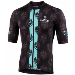 Wielerkleding Profteams 2020 BIANCHI MILANO Roncaccio Wielershirt Met Korte Mouwen Zwart/Groen