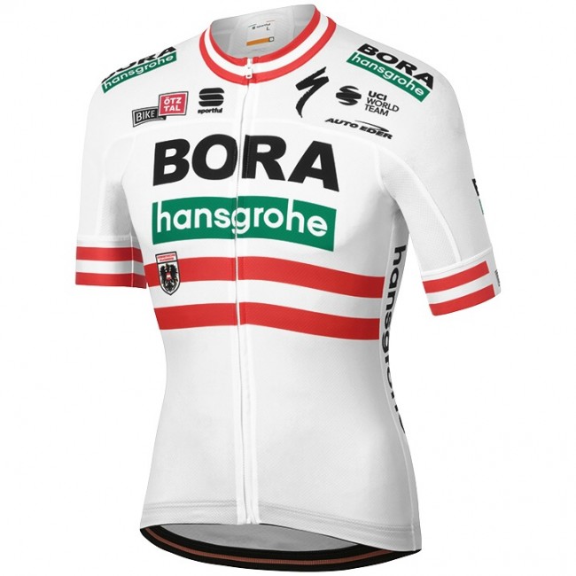 Wielerkleding Profteams 2020 Wielershirt Met Korte Mouwens BORA-Hansgrohe Campione Austriaco Wielerkleding Profteams 2020 Wielershirt Met Korte Mouwens BORA-Hansgrohe Campione Austriaco