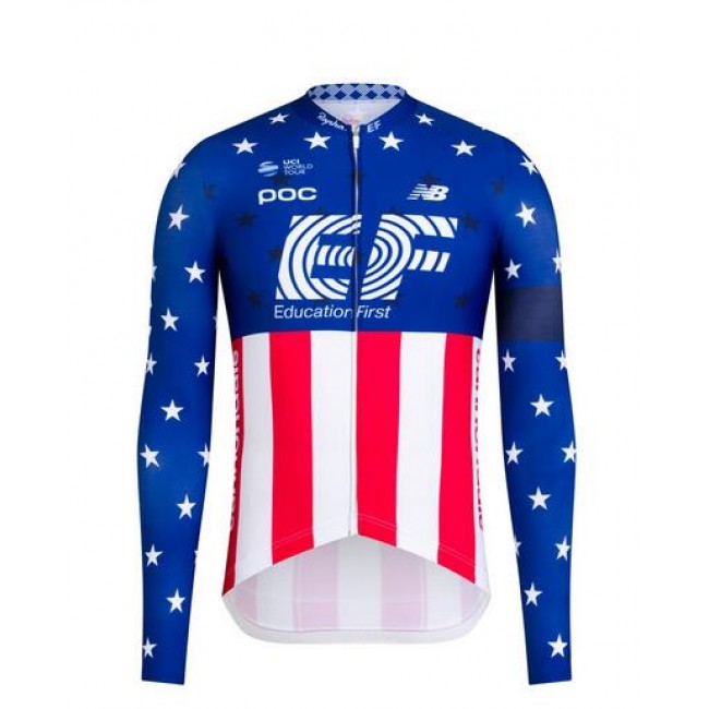 Wielerkleding Profteams 2020 EF Pro Cycling USA National Champs Wielershirts Lange Mouw Wielerkleding Profteams 2020 EF Pro Cycling USA National Champs Wielershirts Lange Mouw