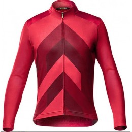 Wielerkleding Profteams 2020 MAVIC Cosmic Graphic Wielershirts Lange Mouw Rood