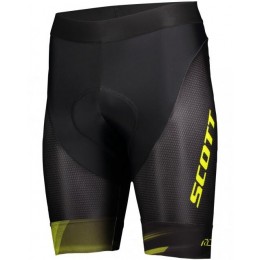 Wielerkleding Profteams 2020 SCOTT RC Pro+++ Fietsbroek Kortezwart/Giallo