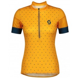 Wielerkleding Profteams 2020 Dames SCOTT Endurance 20 Wielershirt Met Korte Mouwen Giallo