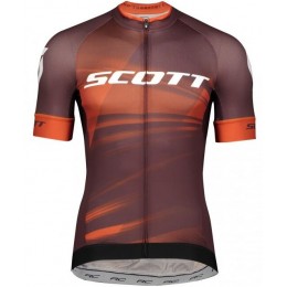 Wielerkleding Profteams 2020 SCOTT RC Pro Wielershirt Met Korte Mouwen Orange/Zwart