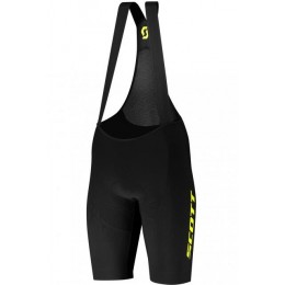Wielerkleding Profteams 2020 SCOTT RC Premium KINETECH++++ Koersbroek Korte Zwart/Giallo