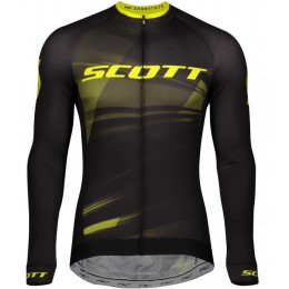 Wielerkleding Profteams 2020 SCOTT RC Pro Wielershirts Lange Mouw Zwart