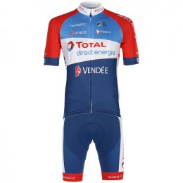 Wielerkleding Profteams 2020 Team Total Direct Energie Fietskleding Set Wielershirt Korte Mouwen+Fietsbroek Korte Geel