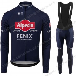 Pro Team Alpecin Fenix 2020 Fietskleding Set Wielershirts Lange Mouw+Lange Wielrenbroek Bib HVTLJ