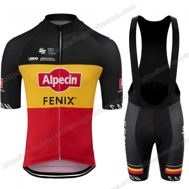 Alpecin Fenix 2020 Fietskleding Set Fietsshirt Met Korte Mouwen+Korte Koersbroek Bib Belgium TMJLM Alpecin Fenix 2020 Fietskleding Set Fietsshirt Met Korte Mouwen+Korte Koersbroek Bib Belgium TMJLM