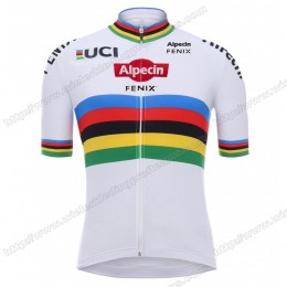 Alpecin Fenix 2020 Wit Fietsshirts Korte Mouws MDULE