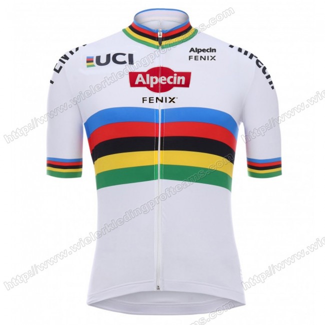 Alpecin Fenix 2020 Wit Fietsshirts Korte Mouws MDULE Alpecin Fenix 2020 Wit Fietsshirts Korte Mouws MDULE