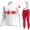 Canada FDJ 2020 Fietskleding Set Wielershirts Lange Mouw+Lange Wielrenbroek Bib PGNBE