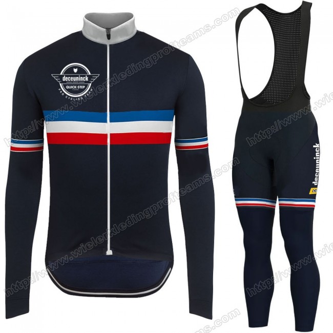 France National 2020 Quick Step World Champion Fietskleding Set Wielershirts Lange Mouw+Lange Wielrenbroek Bib PTETS France National 2020 Quick Step World Champion Fietskleding Set Wielershirts Lange Mouw+Lange Wielrenbroek Bib PTETS