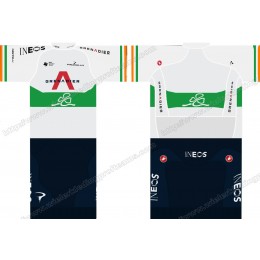 Team INEOS Grenadier 2020 UCI World Champion Wielerkleding Set Wielershirts Korte+ Wielrenbroek BYERM