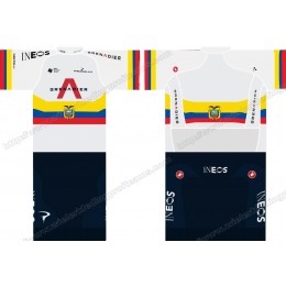 Team INEOS Grenadier 2020 UCI World Champion Wielerkleding Set Wielershirts Korte+ Wielrenbroek JVFZQ