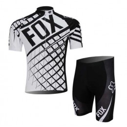 FOX 2014 Wielerkleding Set Wielershirts Korte Mouw+Fietsbroek Grijs
