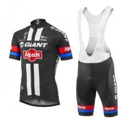 2016 Giant Fietskleding Set Fietsshirt Met Korte Mouwen+Korte Koersbroek Rood Zwart Wit
