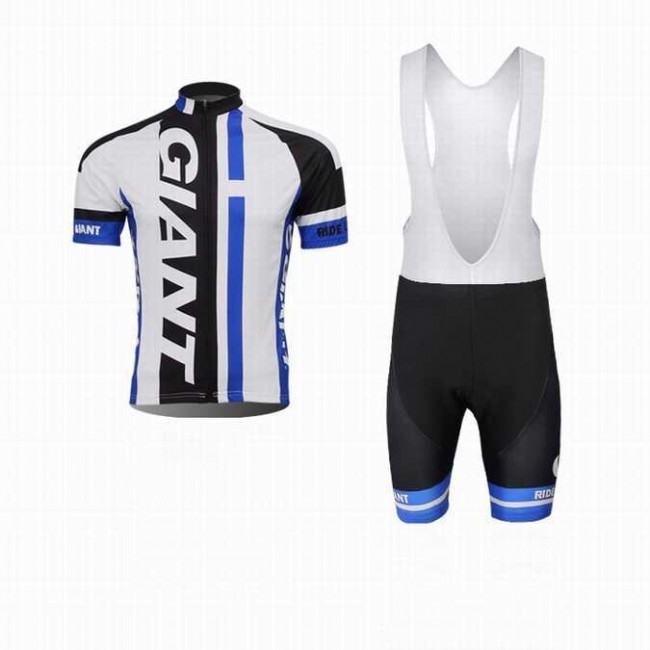 2014 Giant Fietskleding Set Set Wielershirts Korte Mouw+Fietsbroek Wit Zwart Blauw 2014 Giant Fietskleding Set Set Wielershirts Korte Mouw+Fietsbroek Wit Zwart Blauw