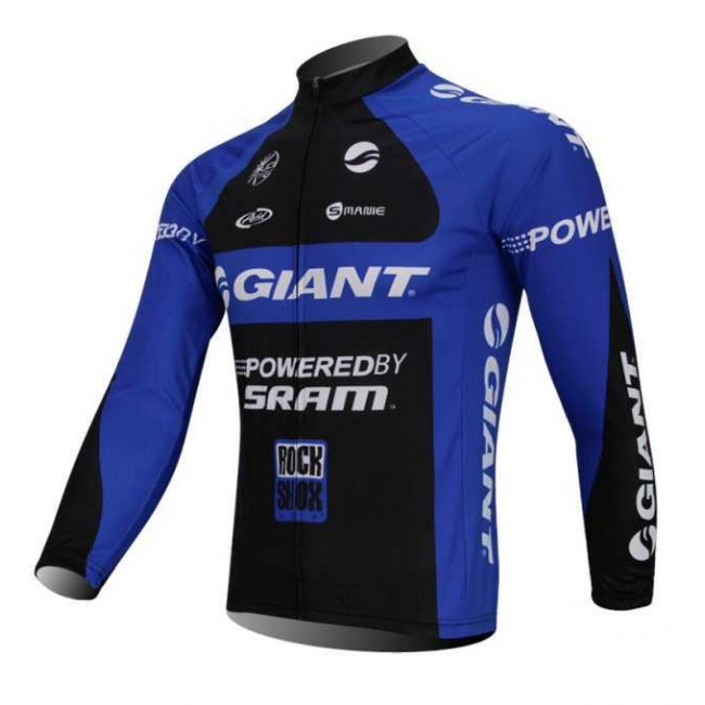 Giant Wielershirt Lange Mouwen Blauw Giant Wielershirt Lange Mouwen Blauw