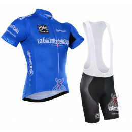 2016 Tour De Italia Fietskleding Set Fietsshirt Met Korte Mouwen+Korte Koersbroek Blauw