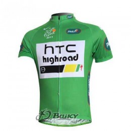 HTC-Highroad Pro Team Wielershirt Met Korte Mouwen Groen