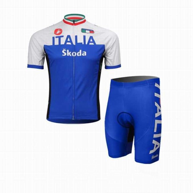 2014 Italia Skoda Castelli Wielerkleding Set Wielershirts Korte Mouw+Fietsbroek 2014 Italia Skoda Castelli Wielerkleding Set Wielershirts Korte Mouw+Fietsbroek