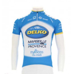 2016 KTM-Delko Marseille Provence Wielerkleding Pro Wielershirt Met Korte Mouwen Blauw