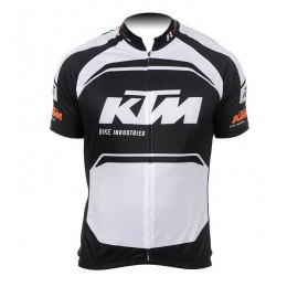 2015 KTM Pro Team Zwart Wit Wielershirt Met Korte Mouwen
