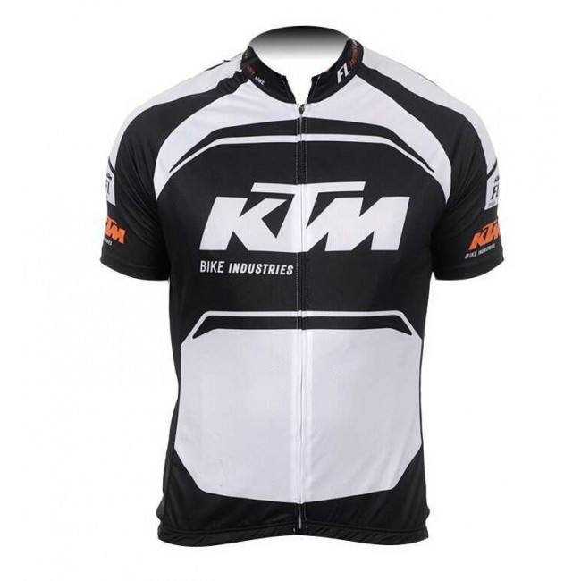 2015 KTM Pro Team Zwart Wit Wielershirt Met Korte Mouwen 2015 KTM Pro Team Zwart Wit Wielershirt Met Korte Mouwen