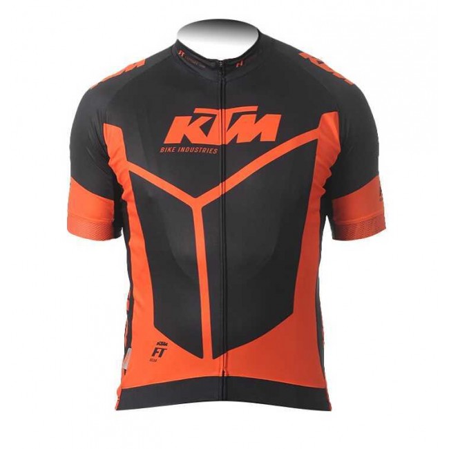 2015 KTM Pro Team Zwart Orange Wielershirt Met Korte Mouwen 2015 KTM Pro Team Zwart Orange Wielershirt Met Korte Mouwen