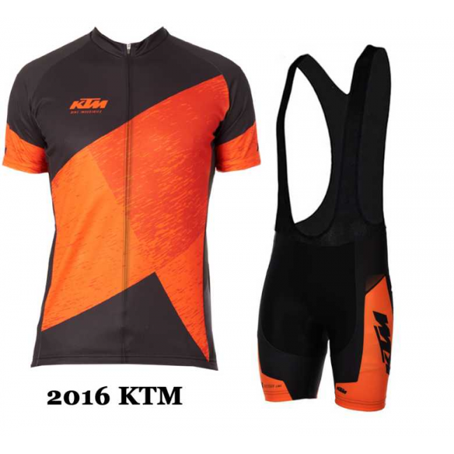 2016 KTM Fietskleding Set Fietsshirt Met Korte Mouwen+Korte Koersbroek Oranje 04 2016 KTM Fietskleding Set Fietsshirt Met Korte Mouwen+Korte Koersbroek Oranje 04