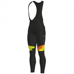 Ale Solid Pulse-Oranje Geel Lange Fietsbroeken Bib