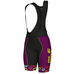 Dames Ale Graphic PRR Smack-Viola Korte Fietsbroeken Bib