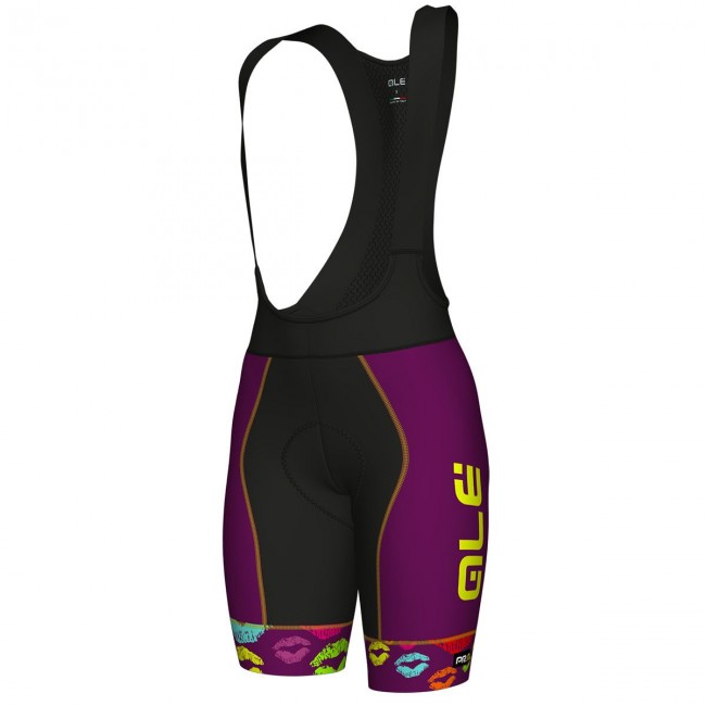 Dames Ale Graphic PRR Smack-Viola Korte Fietsbroeken Bib Dames Ale Graphic PRR Smack-Viola Korte Fietsbroeken Bib