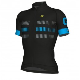 Ale Graphics PRR Strada-Zwart Blauw Wielershirt Korte Mouw