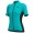Dames Ale Solid Color Block-Turquoise Wielershirt Korte Mouw