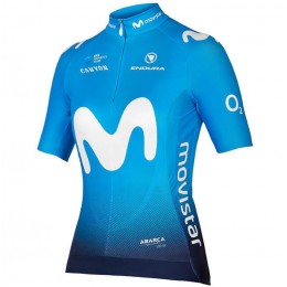 MOVISTAR TEAM 2018 Dame Wielershirt Korte Mouw