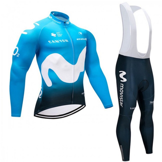2018 Movistar Team Fietskleding Wielershirt Lange Mouw+Lange Fietsbroeken Bib 2018 Movistar Team Fietskleding Wielershirt Lange Mouw+Lange Fietsbroeken Bib
