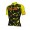 ALE SOLID Cracle Fluo Yellow Wielershirt Korte Mouw