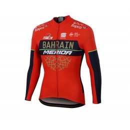 Bahrain Merida 2018 Wielershirt Lange Mouw