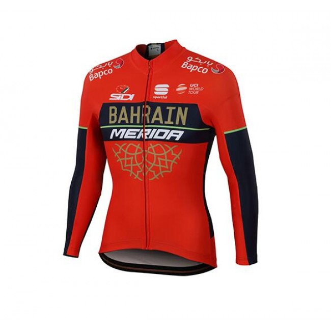 Bahrain Merida 2018 Wielershirt Lange Mouw Bahrain Merida 2018 Wielershirt Lange Mouw