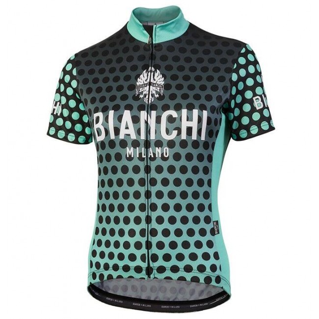 Bianchi Milano Gravina Blue Dames Wielershirt Korte Mouwen Bianchi Milano Gravina Blue Dames Wielershirt Korte Mouwen