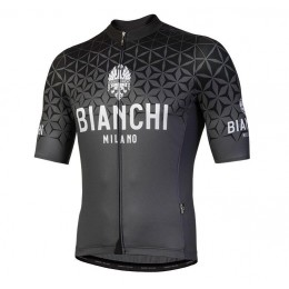 Bianchi Milano Black Wielershirt Korte Mouwen