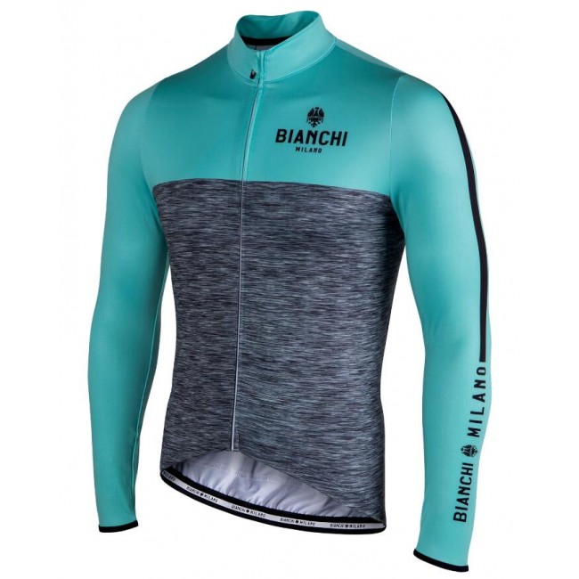 BIANCHI MILANO Chienes Celeste Wielershirt Lange Mouw BIANCHI MILANO Chienes Celeste Wielershirt Lange Mouw