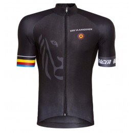 Bioracer Van Vlaanderen Zwart 2018 Wielershirt Korte Mouw