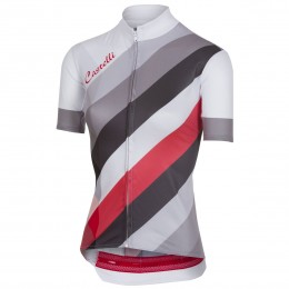 Castelli Prisma-Blanc Dames Wielershirt Korte Mouw