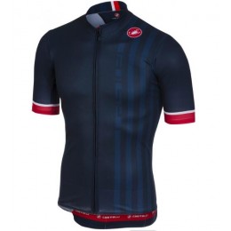 Castelli PODIO DOPPIO Dark Infinity Blue Wielershirt Korte Mouw