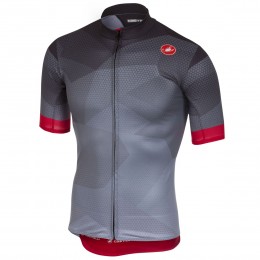 Castelli Flusso Antracite Wielershirt Korte Mouw